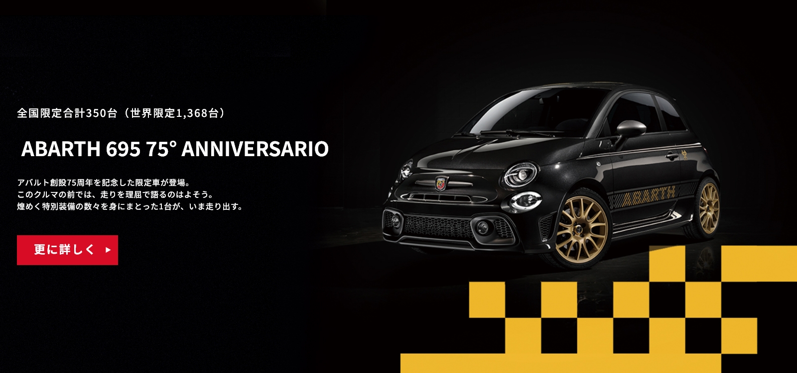 ABARTH 695 75° ANNIVERSARIO｜ABARTH（アバルト）